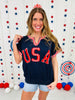 Red, White & Cool Top