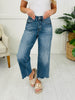Judy Blue Mystical Magical Rigid Magic Cropped Wide Leg Jeans