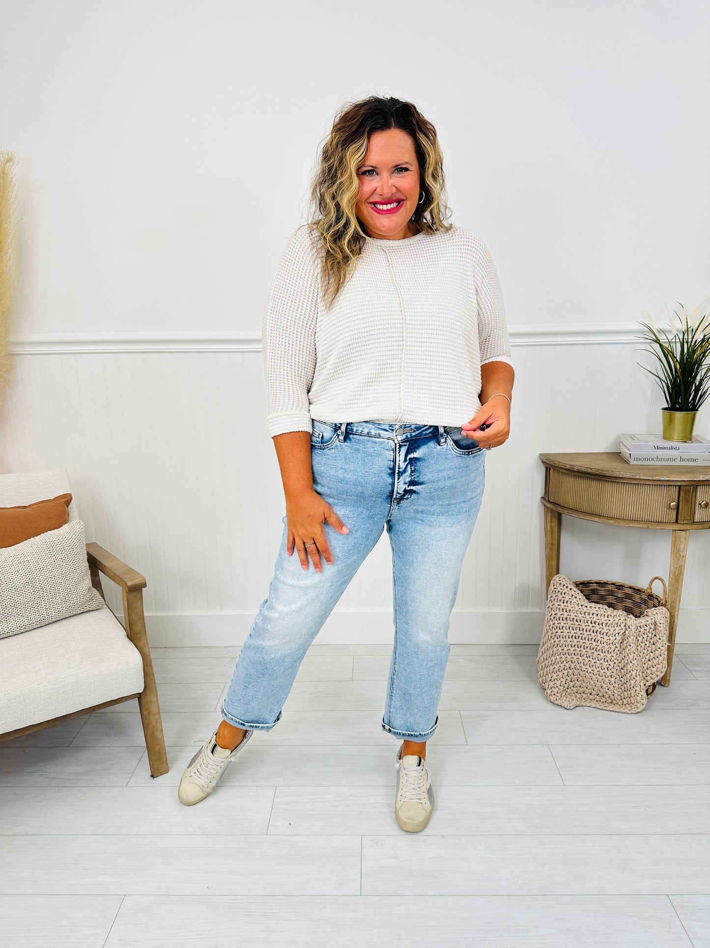 Take My Advice Tummy Control MOCO Exclusive Straight Jeans