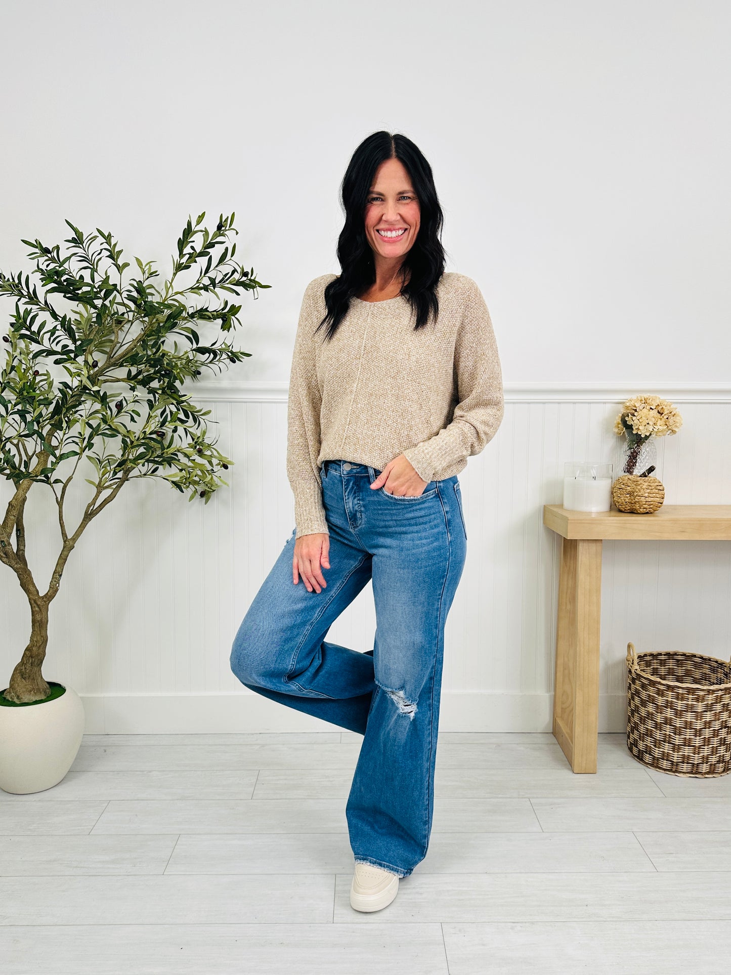 Relaxed & Ready Wide Leg Tummy Control Jeans In Multiple Inseams