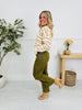 Olive You More Tummy Control Barrel Jeans