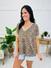 Calm Safari Top In Mocha