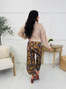Easy Roamer Pants In Mocha Bloom Flower