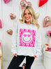 XOXO Smile Graphic Crewneck Sweatshirt