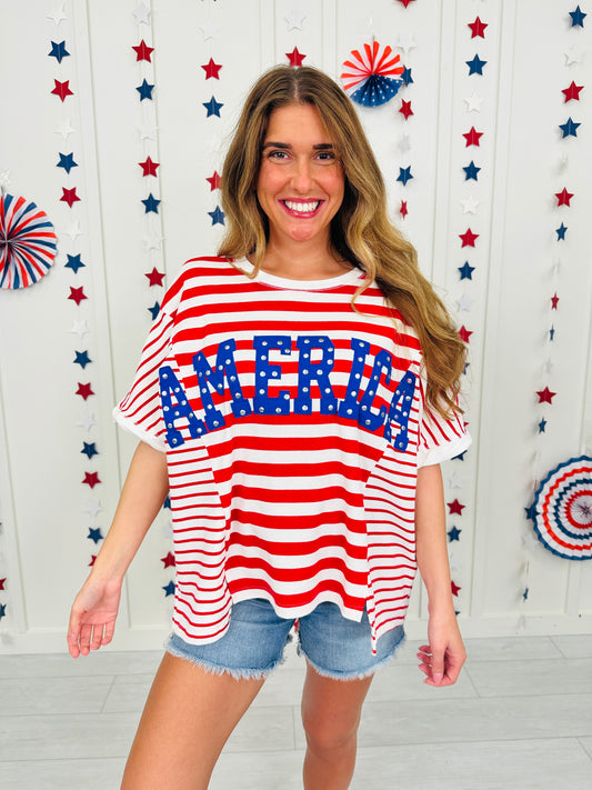 Lucky In Liberty Top