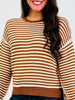 Toffee Stripe Sweater