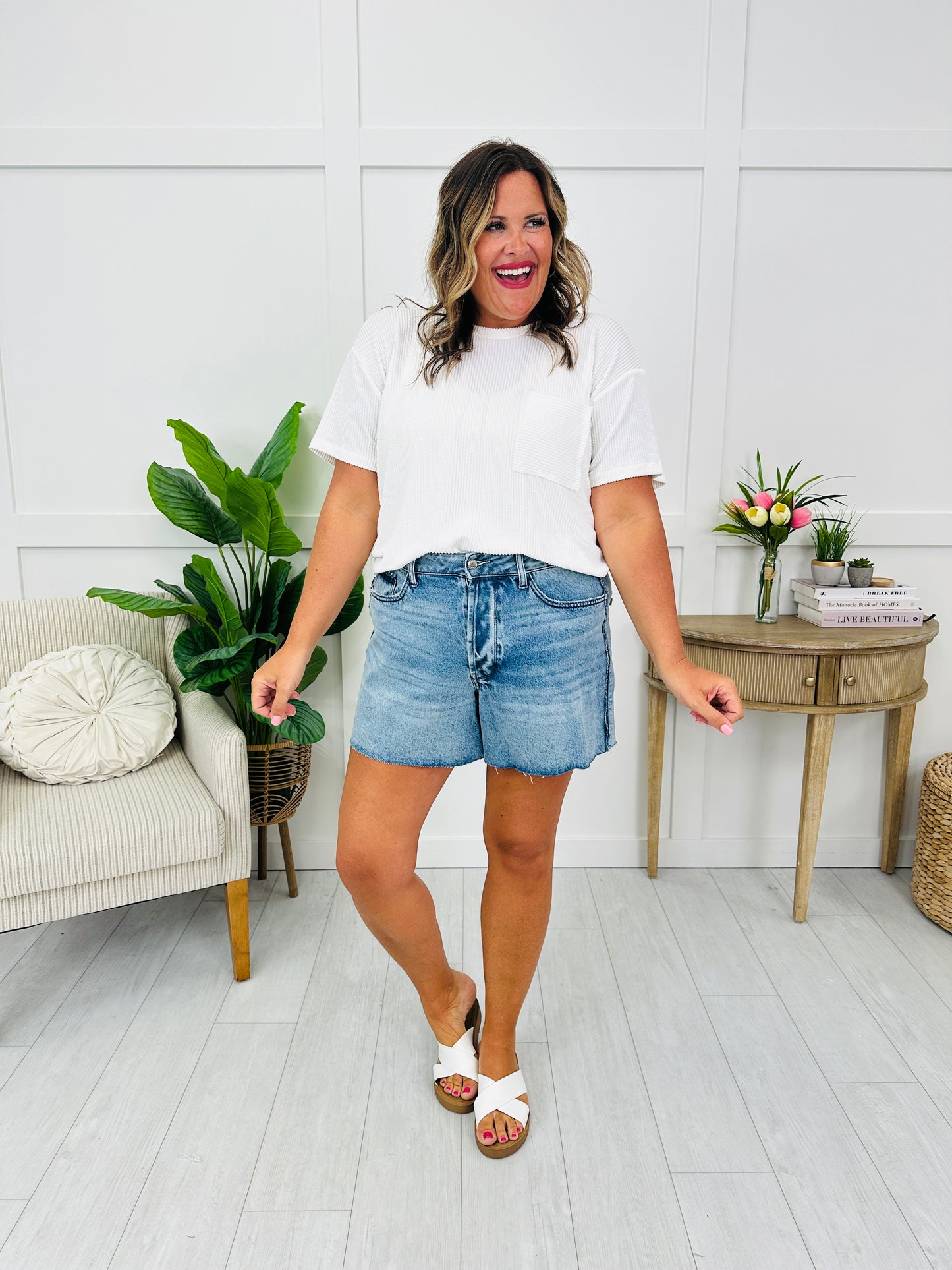Judy Blue Play It Again Rigid Magic Cut Off Shorts
