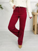 Judy Blue Merlot Moment Thermal Straight Jeans