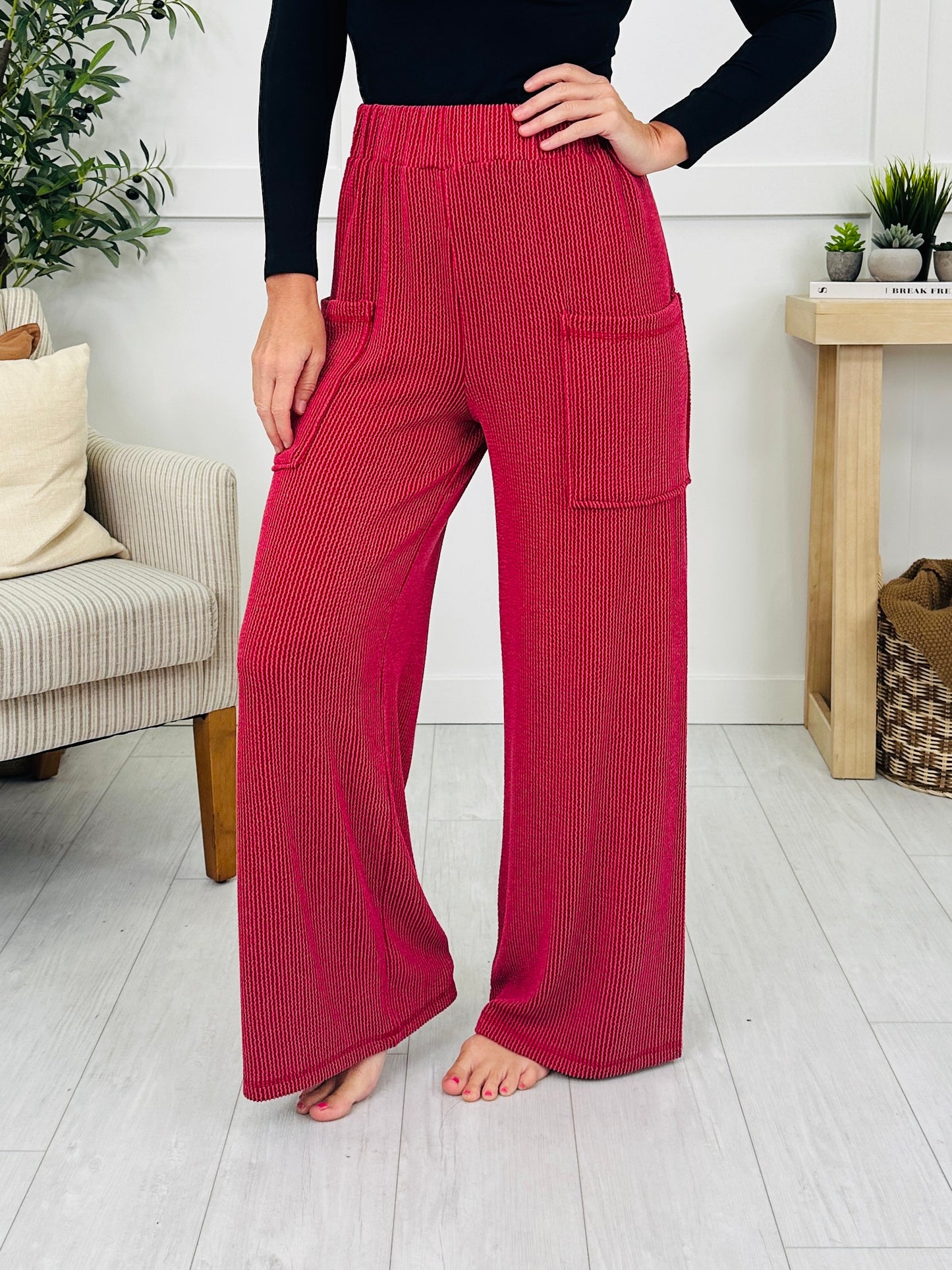 Textured Tranquility Bottoms- Multiple Colors!