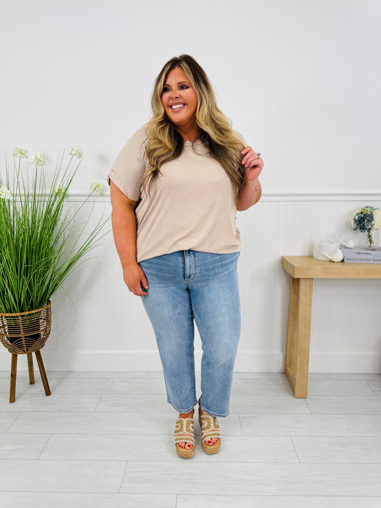 Judy Blue An Ankle Moment Ankle Straight Jeans