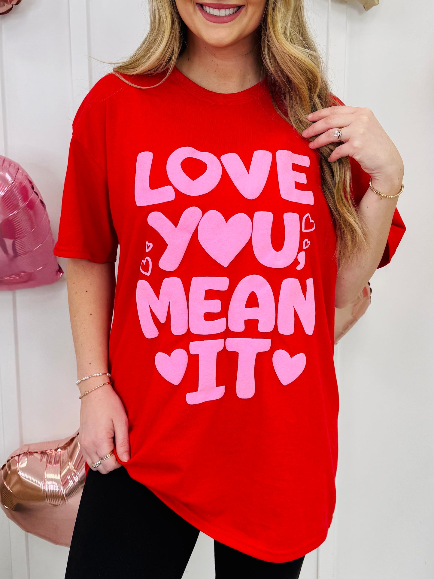 Love You, Mean It Graphic Tee
