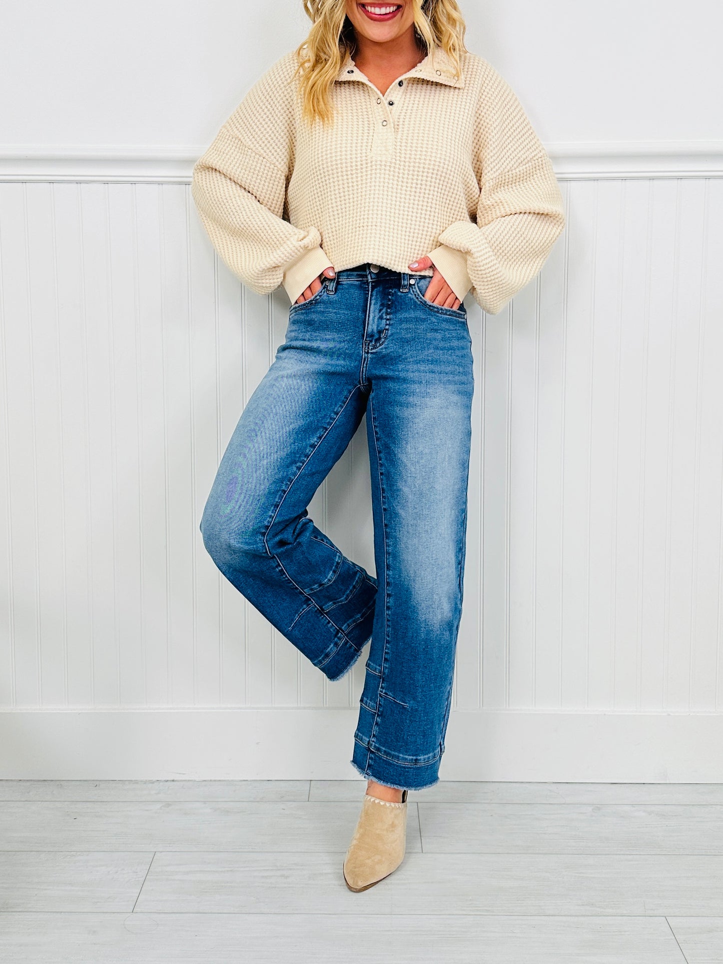 Be Basic Barrel Jeans with Tummy Control