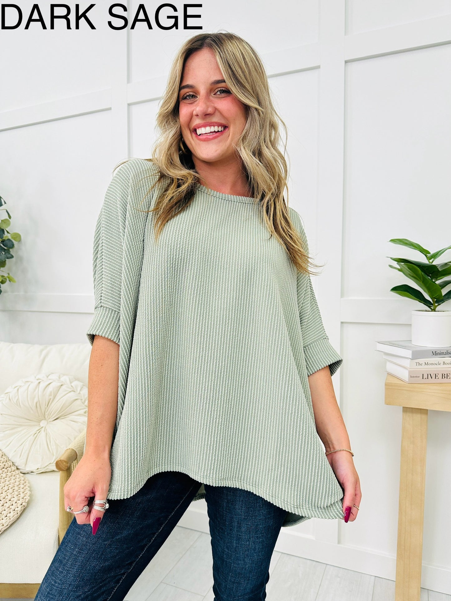 REG/CURVY Casually Corded Top- Multiple Colors!