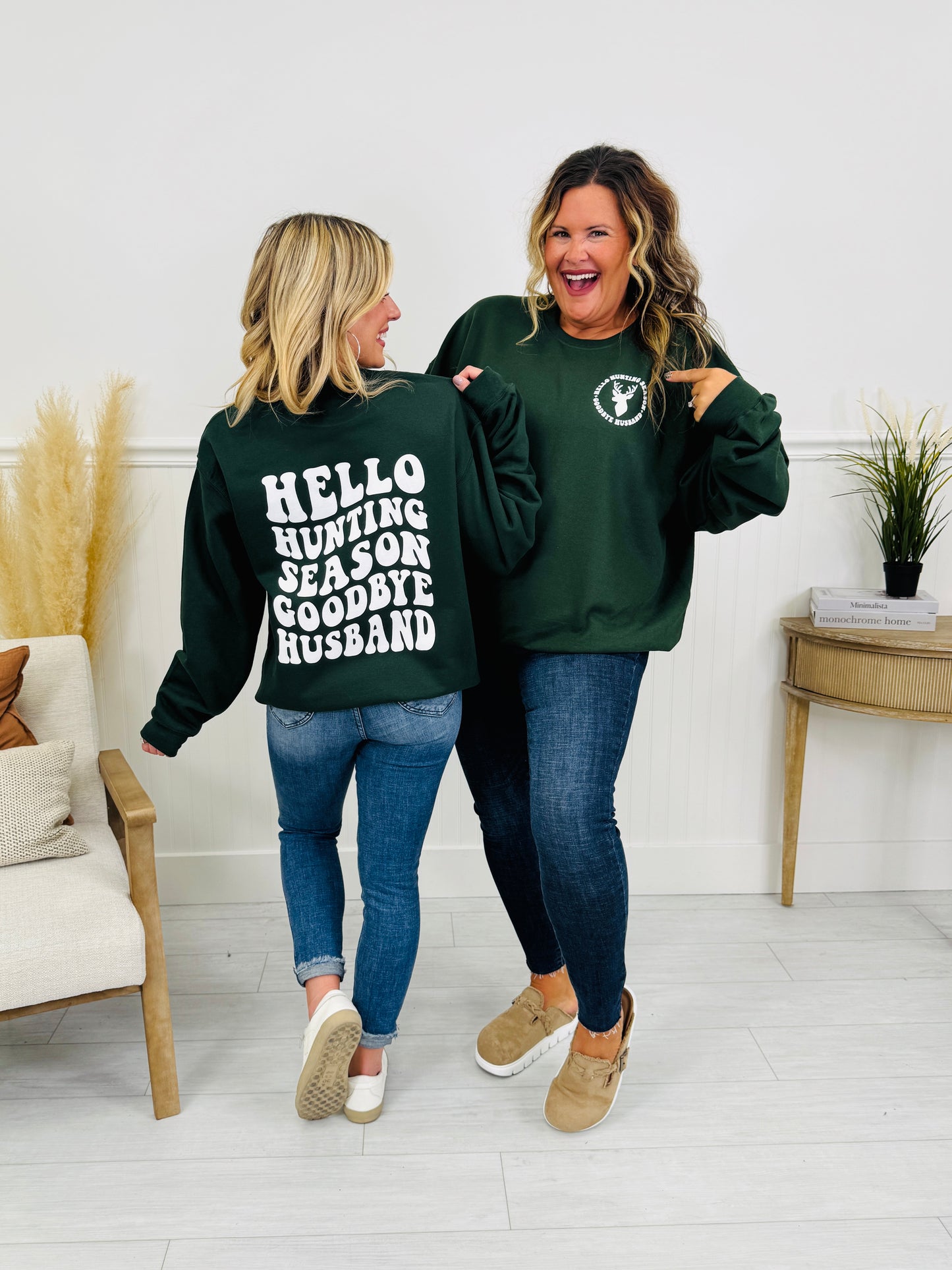 Hello Hunting Season Crewneck Sweatshirt-Multiple Colors!