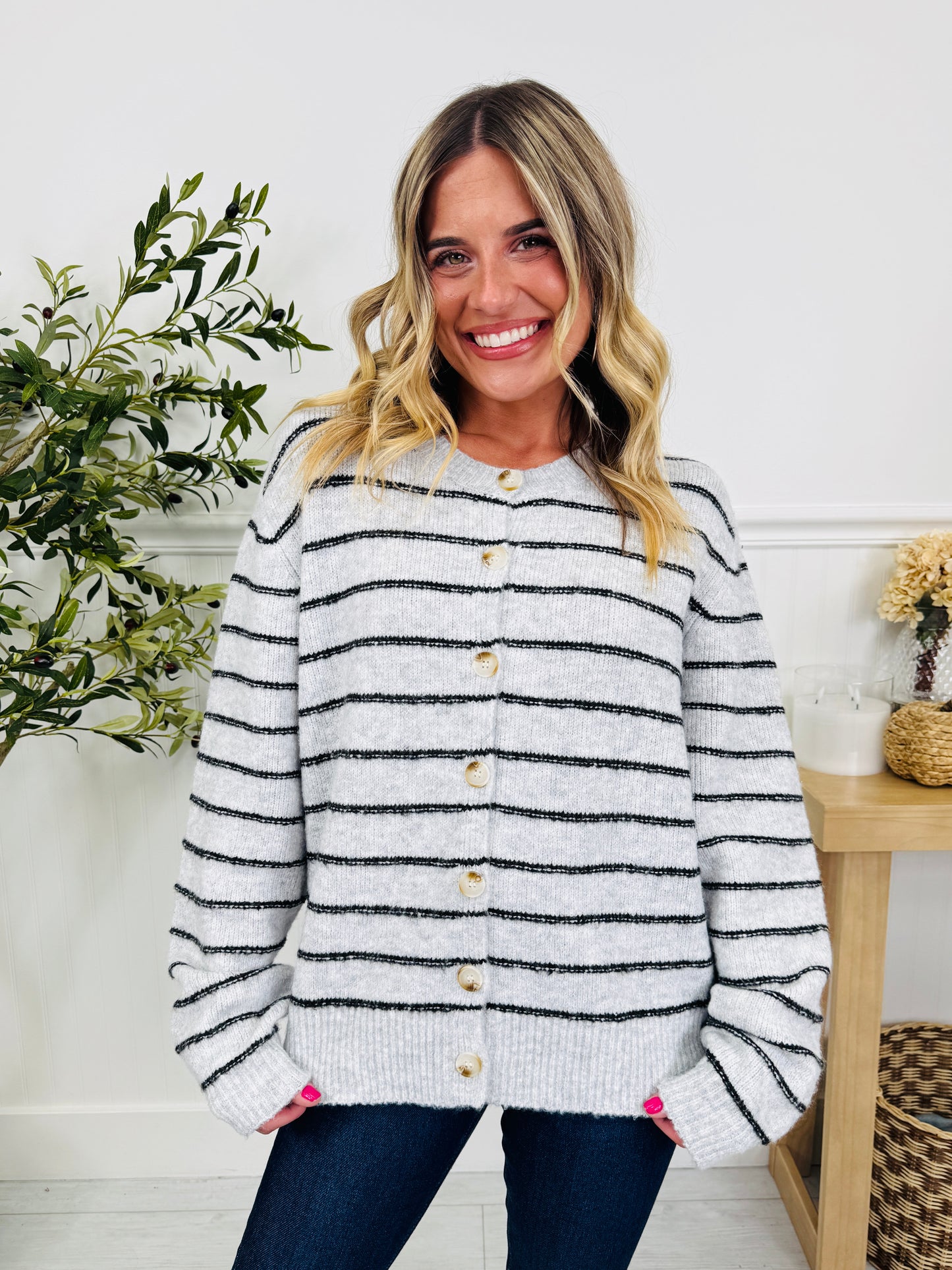 Sweet Stripe Cardigan In Multiple Colors