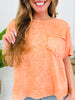 Faded Flirt Top In Multiple Colors