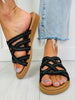 Braided Comfort Sandals In Black