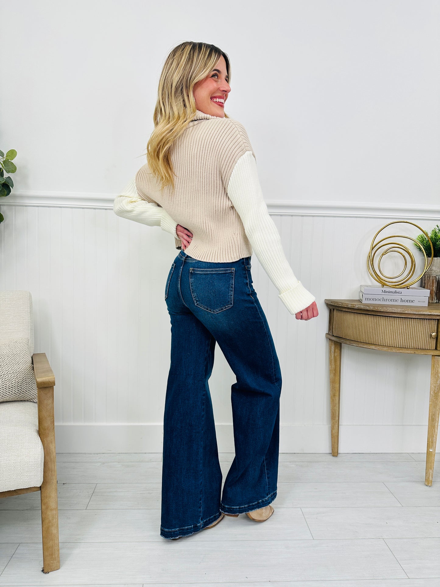 With You In Mind Wide Leg Tummy Control Jeans in Four Inseams