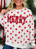 Merry On The Dot Crewneck