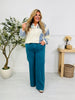 Judy Blue Deep Waters Wide Leg Utility Jeans