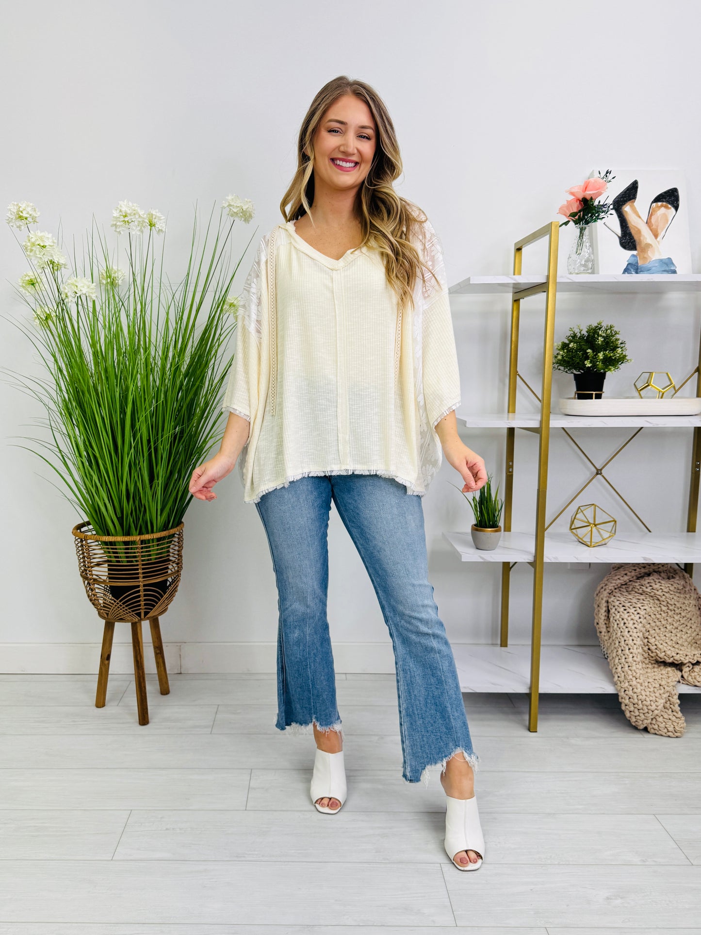 When Comfort Calls Pullover in Cream