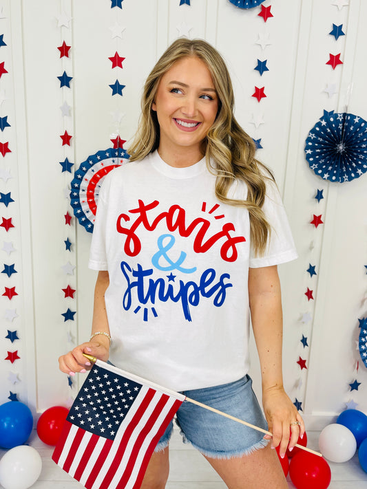 Stars And Stripes Graphic Tee