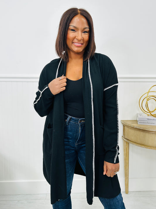 Pocket Companion Cardigan in Black