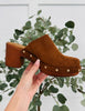 Saddlewood Studded Clog In Brown