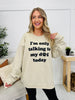 Only Talking To My Dog Graphic Crewneck Sweatshirt