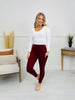 Nothing In The Way Leggings In Dk Burgundy