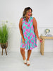 The Gone Coastal Dress In Palm Beach Print