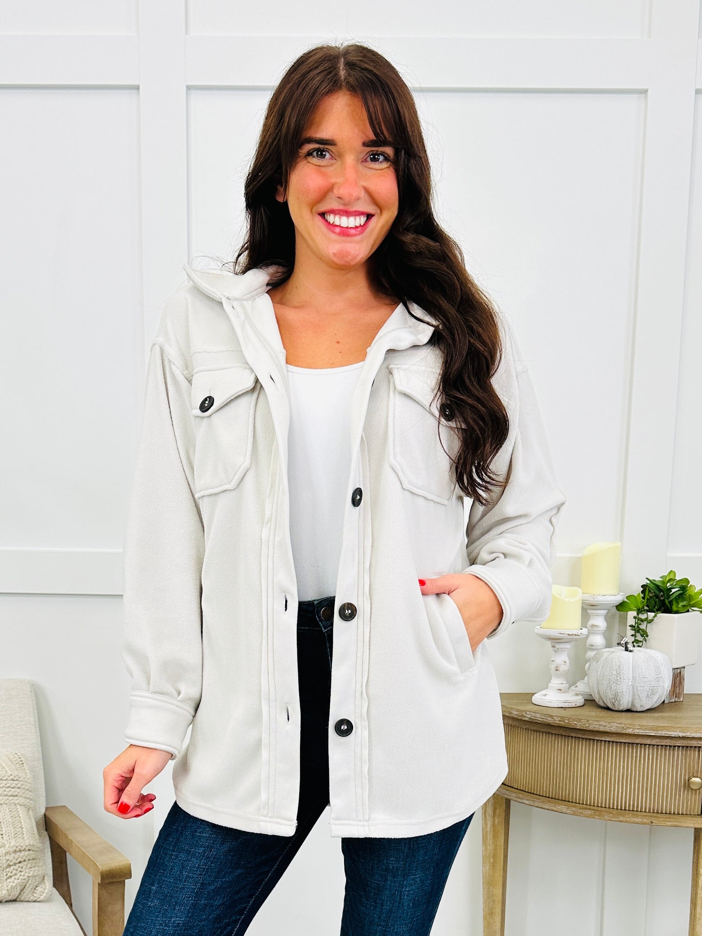 Out & About Shacket In Multiple Colors