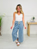 Drawn To You Cropped Wide Leg Featherweight Lounge Jeans