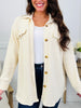Autumn In The Air Shacket In Cream