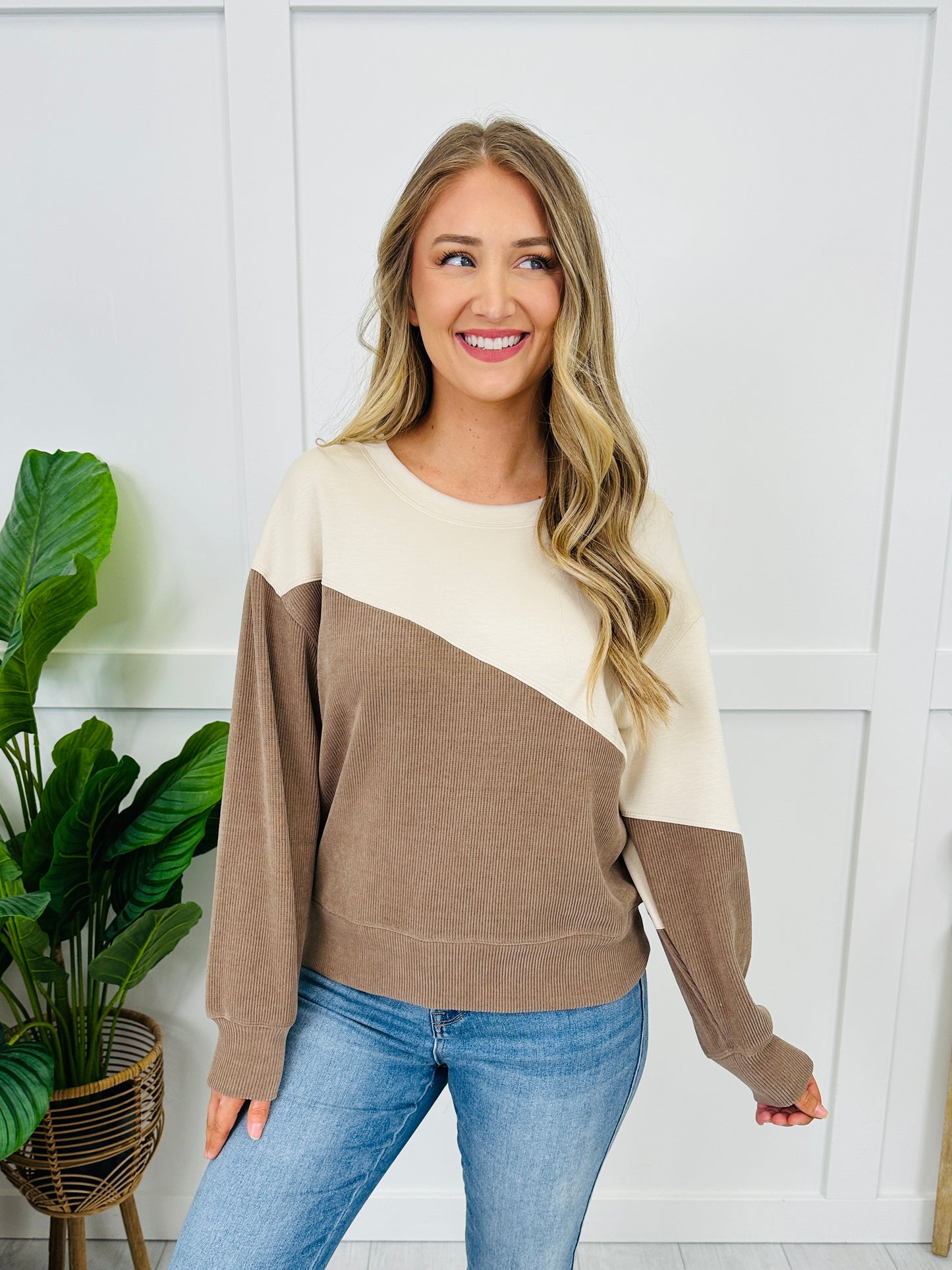 Contrast Comfort Pullover In Multiple Colors