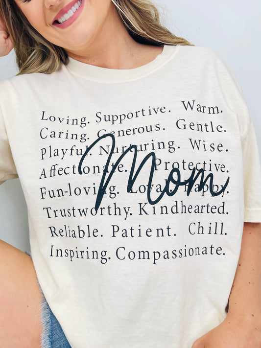 Mom Affirmations Graphic Tee