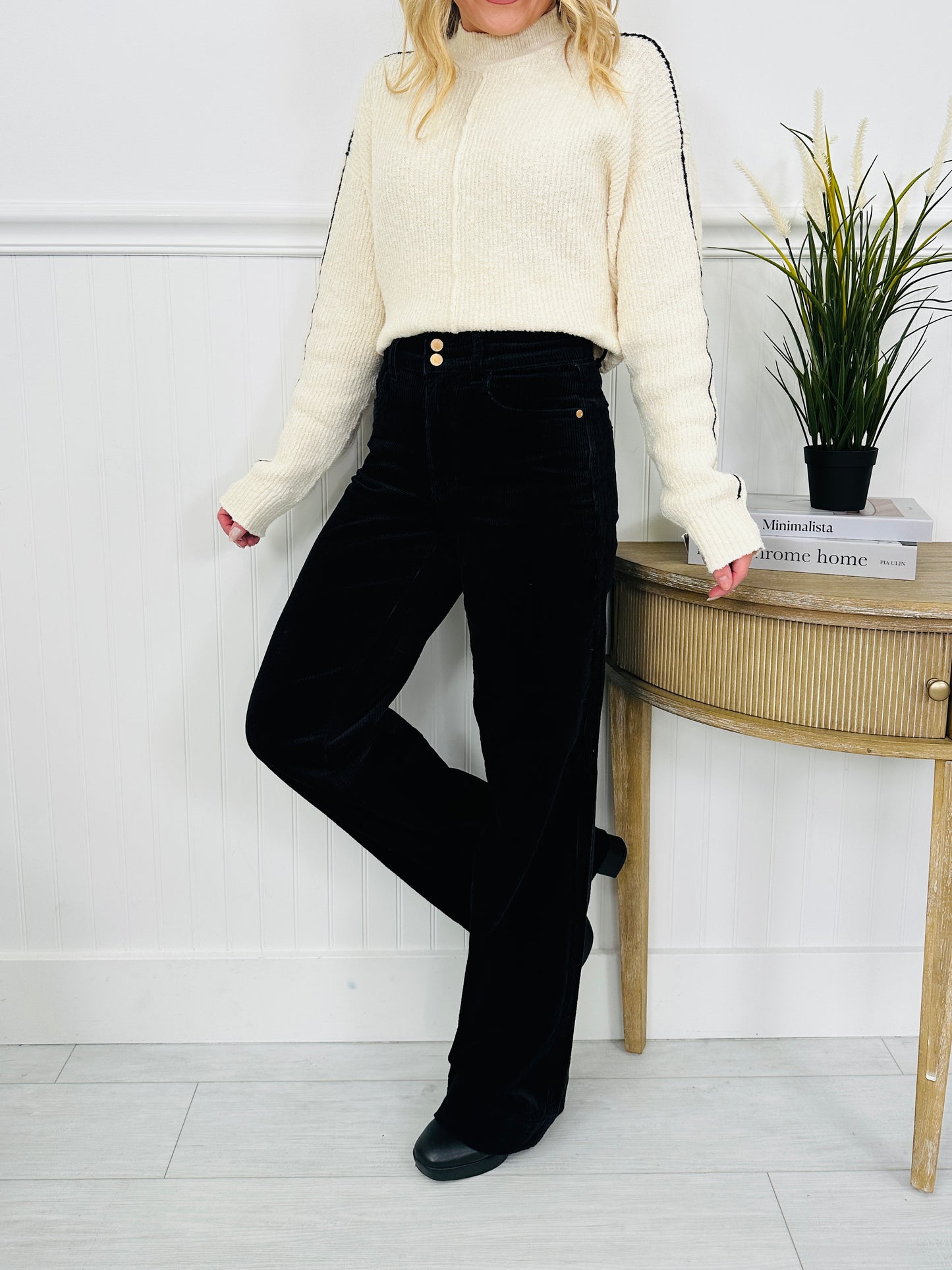 Judy Blue Coordinated Corduroy Wide Leg Pants