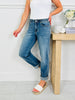 Judy Blue Never Going Back Adjustable Boyfriend Jeans