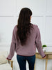 The Fireside Stripe Top In Burgundy