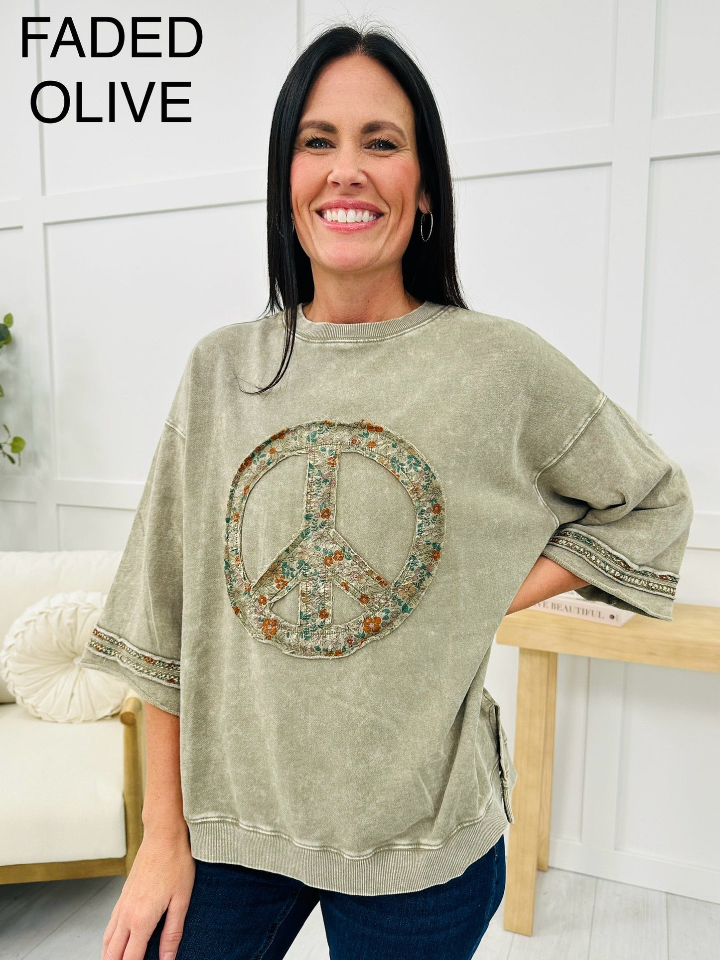 Peace Begins With A Smile Pullover- Multiple Colors!