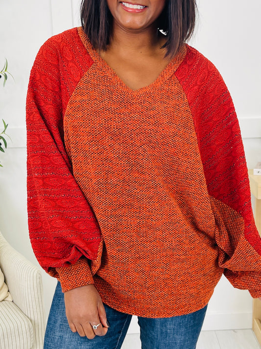 Sunday Stillness Top in Rust