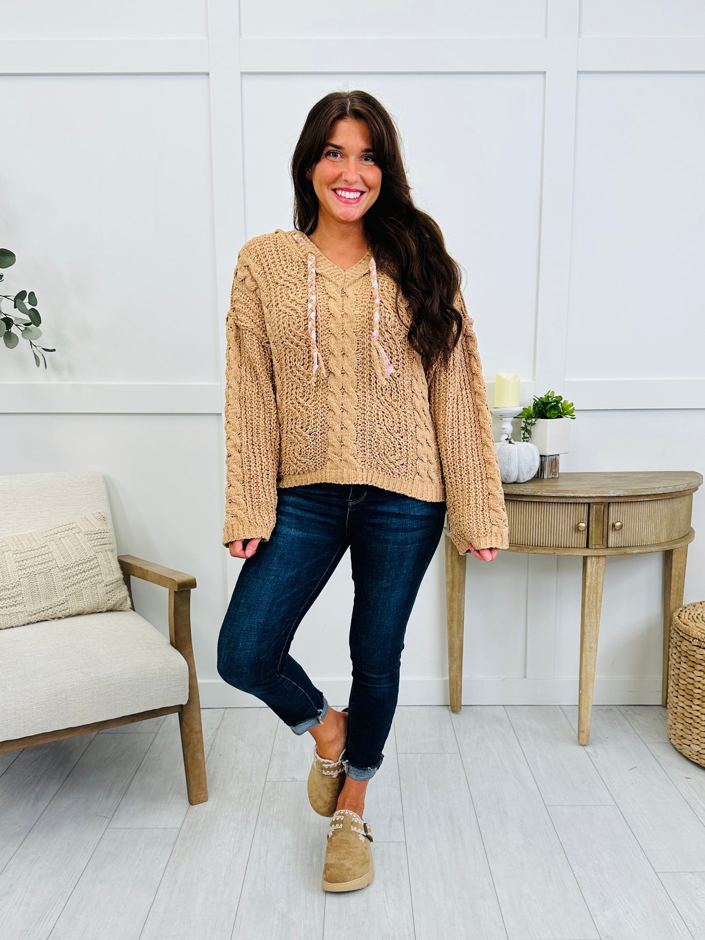 Fireside Cabernet Pullover Sweater In Caramel