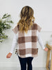 Plaid To Perfection Vest In Taupe