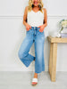Easy Everyday Cropped Palazzo Tummy Control Jeans