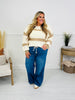 Off Duty Tummy Control Wide Leg Drawstring Jeans