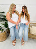 Judy Blue Breezing By Wide Leg Cropped Jeans