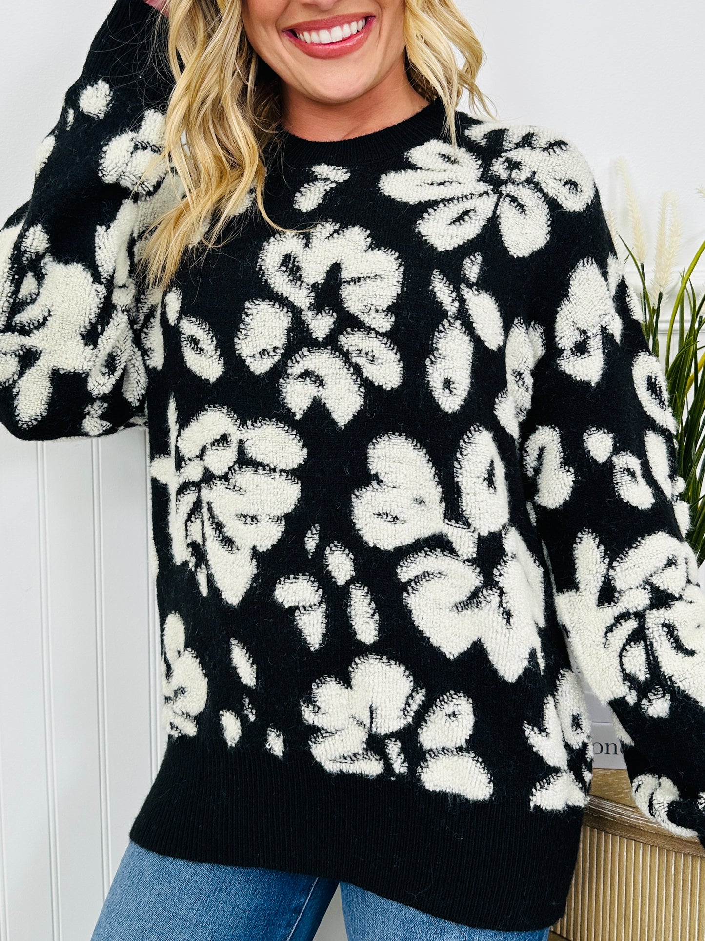 Feeling Floral Sweater in Multiple Colors!