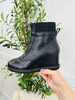 Uptown Lift Boots in Black