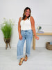 Right on Time Tummy Control Wide Leg Cropped Jeans