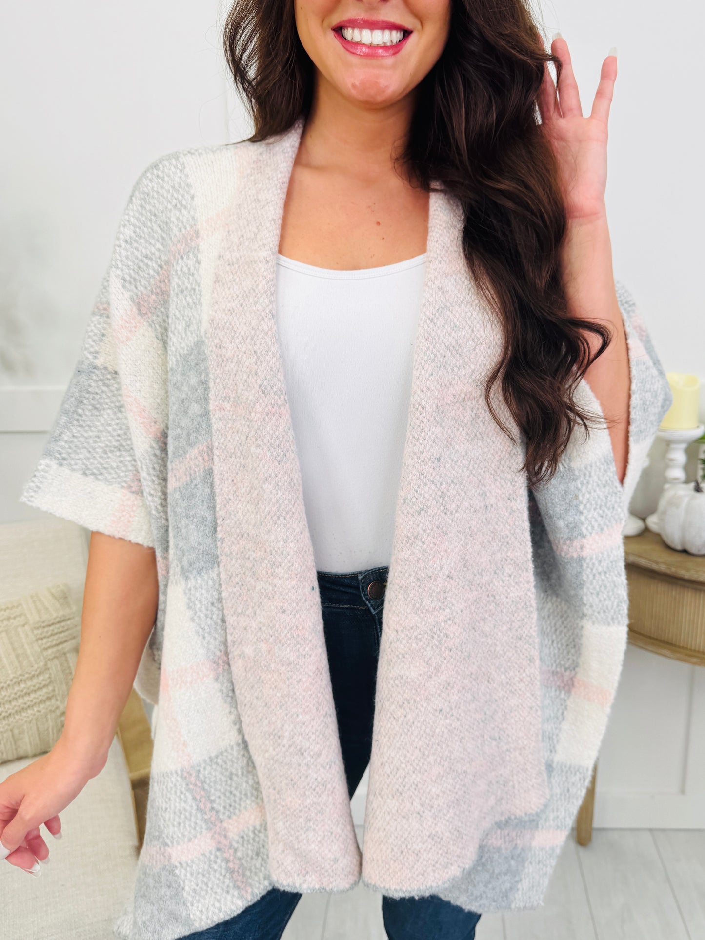 Cabin Weekend Wrap In Grey